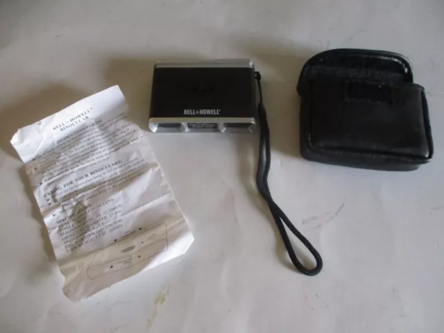 Binoculares Bell+Howell 5 X 25 Lentes De Vidrio Totalmente Ópticos Con Estuche E Inserto En Muy Buen Estado