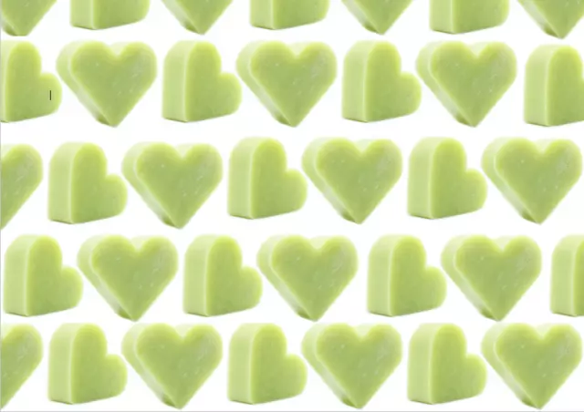 Heart Guest Soaps - Green Tea - in Organza Bag Soap Gift Set Packs 3-6-9-12-15