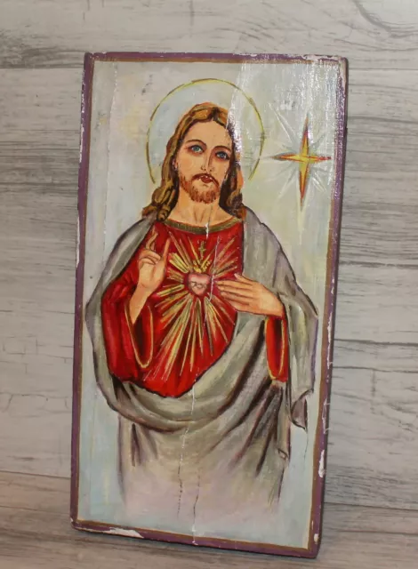 Jesus Christ Vintage Orthodox hand painted icon