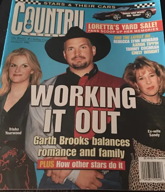 Vintage 2003 Garth Brooks Trisha Yearwood Country Weekly Magazine Rare Issue NEW