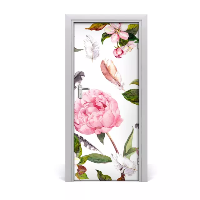 Pegatinas Para Puertas de Autoadhesivo Murales  85x205 cm patrón de flores