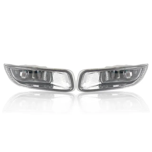 Pair Front Clear Lens Fog Light Driving Lamps For Toyota Corolla 2003 2004