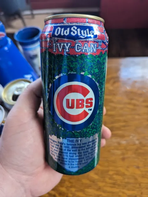 Vintage Commemorative OLD STYLE Beer "IVY CAN" Chicago Cubs MLB (EMPTY)