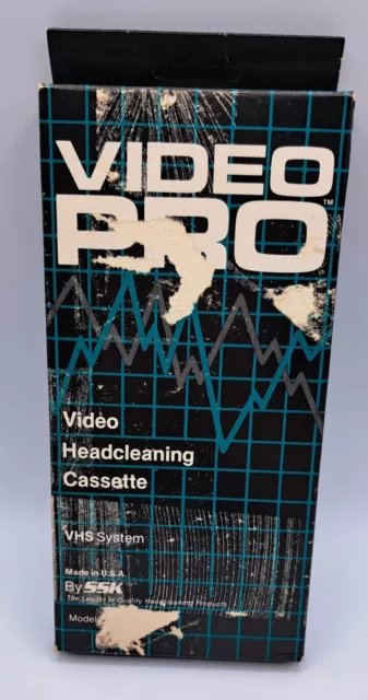 Casete de limpieza de cabeza VHS Video Pro Vidoe hecho por SSK