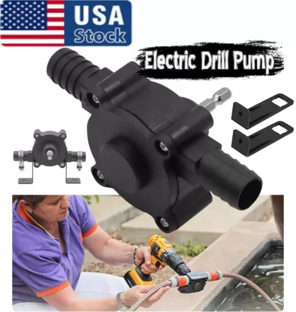 Hand Electric Drill Drive Self Priming Pump Home Oil Fluid Water Transfer Tools