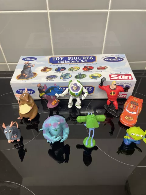 Disney Pixar Toy Figures Collector's Set The Sun Exclusive - ratatouille,cars