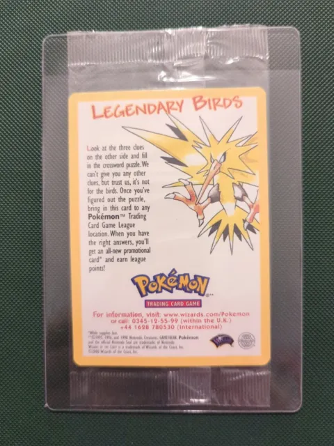 Sealed Legendary Bird Promo Pokémon The Movie 2000 TCG Black Star Promo WOTC