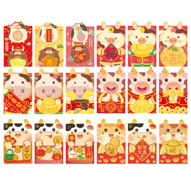 36 Pcs New Year Red Envelope Spring Ornaments Hongbao Envelopes