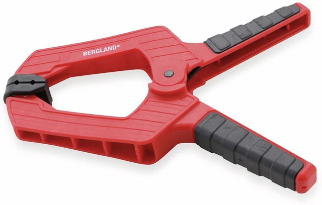 BERGLAND Leimzwinge DIY 59826, 215 mm, rot/schwarz
