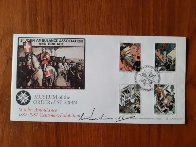 1987 St JOHNS AMBULSNCE. BRAD OFFICIAL. SIGNED BY THE late DUKE OF WESTMINSTER.