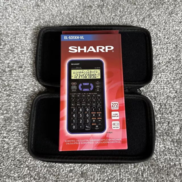 Sharp Scientific Calculator EL-531XH-VL 272 Functions 2 Line Display