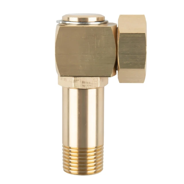 Raccord Pivotant Laiton G1/2 – Pour Enrouleur Tuyau Arrosage, Irrigation Jardin | Rotation 360°, étanchéité Optimale