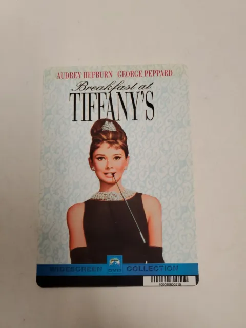 Breakfast At Tiffany's  BLOCKBUSTER SHELF DISPLAY DVD BACKER CARD ONLY 5.5"X8"