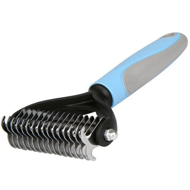 Brush Dog Grooming Comb Fur Remover, Reduce 2-Side Dematting For Dogs Cats Pets.