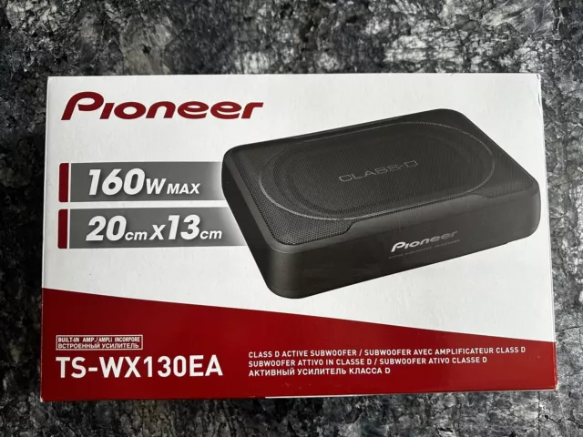Pioneer TSWX130EA 160W Under Seat Space Saving Active Car Subwoofer