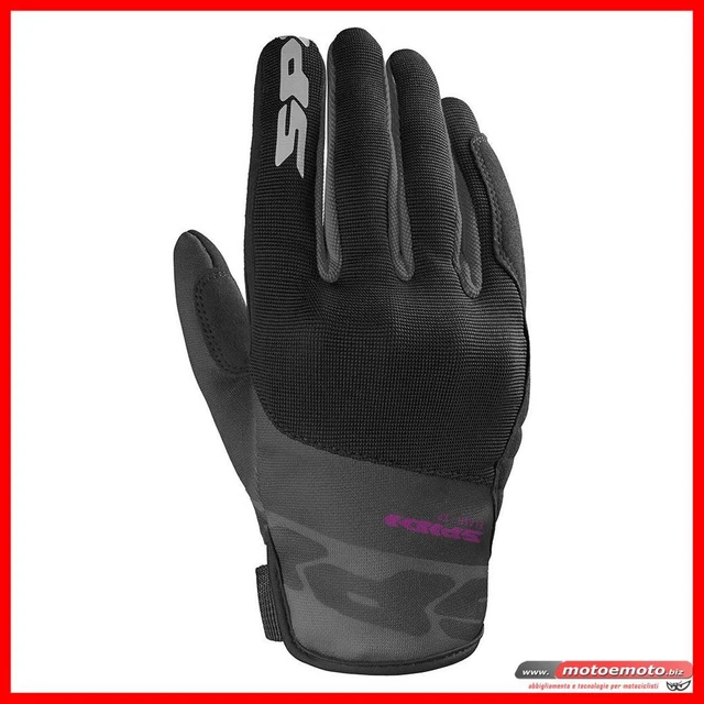 Guanti Moto Donna Leggeri Spidi G Flash KP Lady Nero Rosa Protezioni