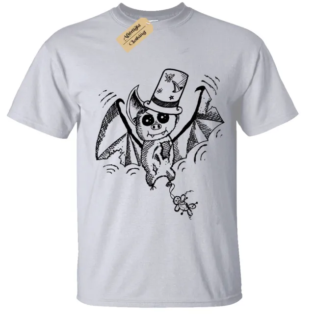 Zombie Pipistrello T-Shirt Uomo Halloween Vampiro Inquietante Gothic