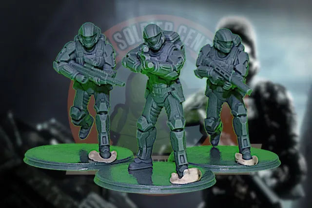 Halo Toy Soldiers - ODST Squad x10 - Warhammer / Astra Militarum Imperial 30mm