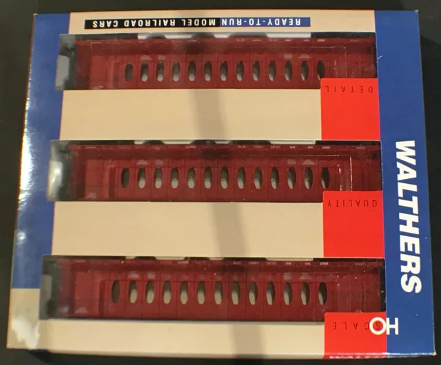 Walthers 932-34104 72'  Centrer Beam Flat Car (3-Pk) Csx Opera Ho Scale