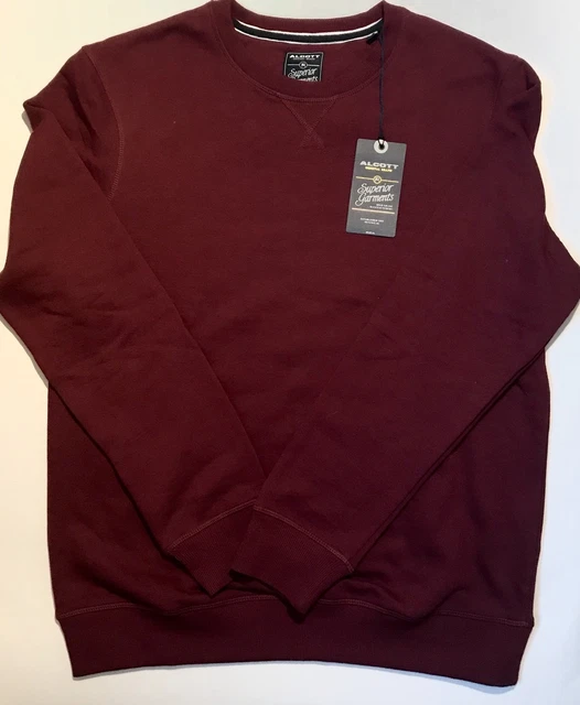 FELPA ALCOTT UOMO XL Rosso Scuro EUR 16,00 PicClick IT