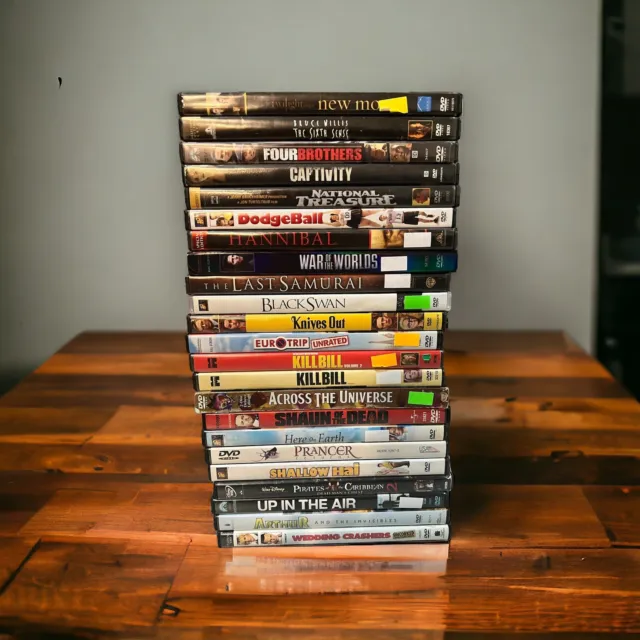 Lot of 75 DVDs - Bulk / Wholesale DVDs Lot List DVD Movies - Assorted Genres 2