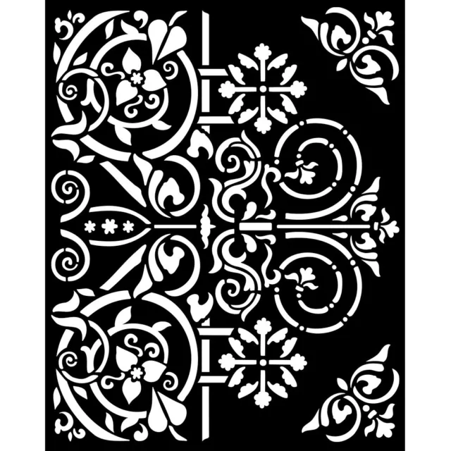 Stamperia Stencil 7.87"X9.84"-Magic Forest Door Ornaments
