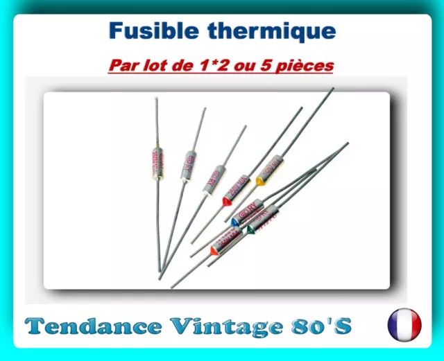 *** Lot Au Choix De 1*2 Ou 5 Fusibles Thermiques 250V / 24 Valeurs ***