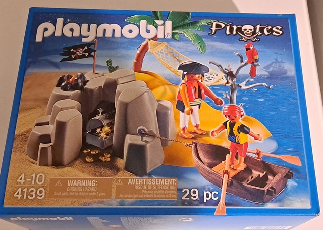 PLAYMOBIL (REF471) PIRATES - Carte au Trésor Rouge Vintage Bateau 3050