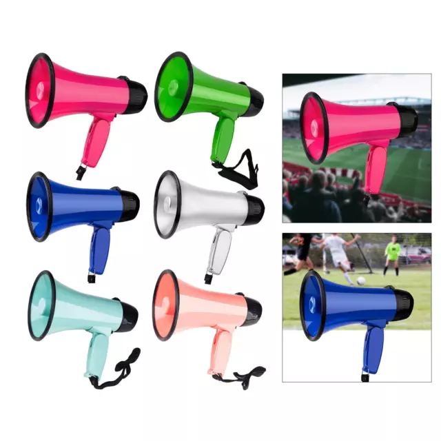 Portatif Bullhorn Megaphone Contrôle du Volume Réglable Léger 25W pour ,