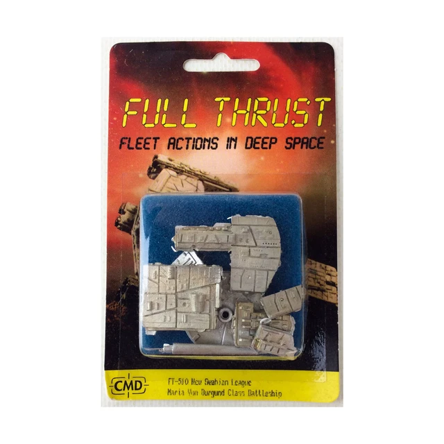 Geo-Hex Full Thrust NSL Maria Von Burgund Class Battleship Pack New