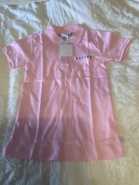 bella bliss new with tags boys pink polo with contrast size 8