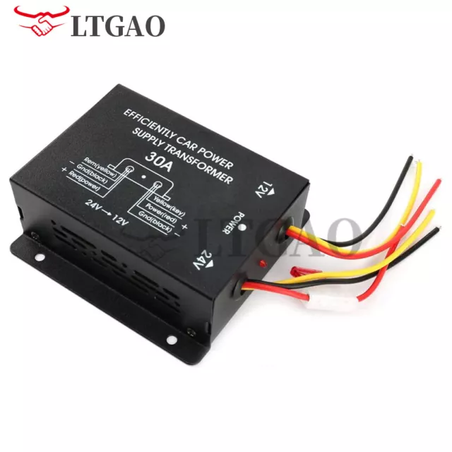 Converter 24V to 12V Car Voltage Reducer Transformer Power Supply for Car Truck