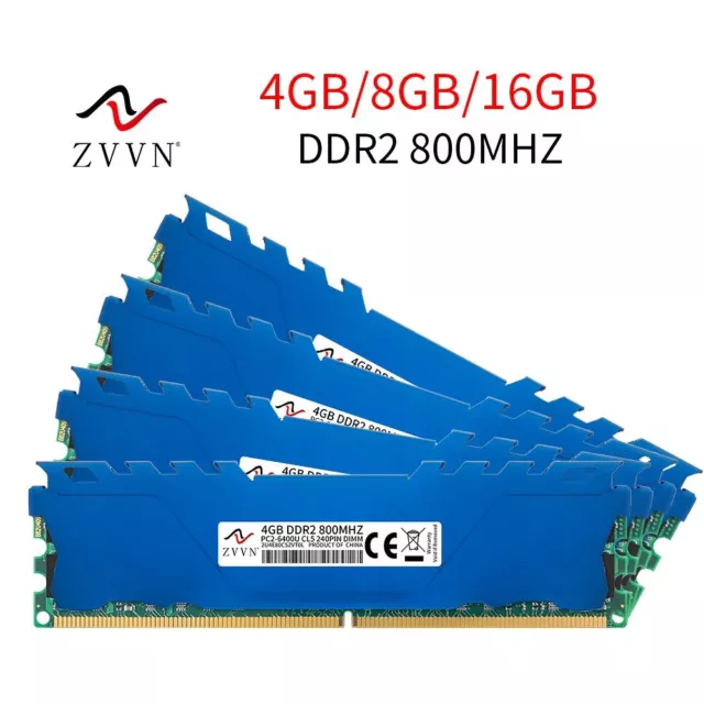 16GB 8GB 4GB DDR2 800MHz PC2-6400U CL5 DIMM intel Desktop Arbeitsspeicher RAM DE