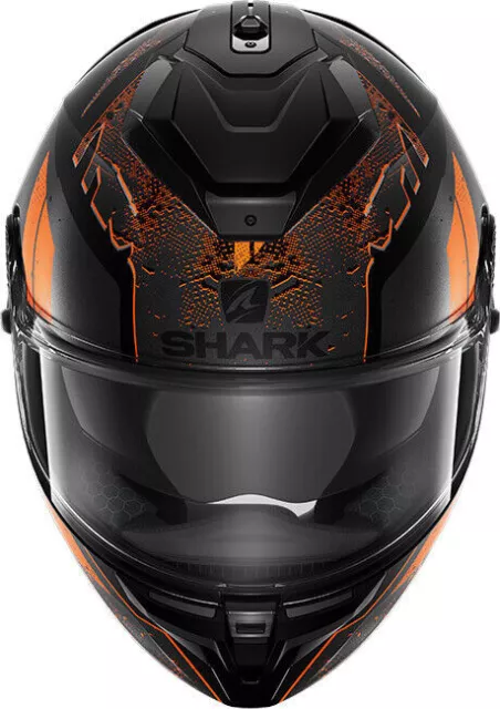 Shark Spartan Gt Ryser Kao Orange Schwarz Vollgesicht Motorradhelme 3