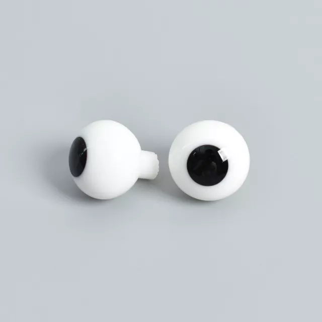 1 Pair Glass Black Eye Balls Making Doll Toys DIY Bear Safety Eyes Dia 6mm-20mm 3