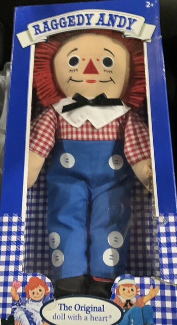 1987-1989 Playskool The Original RAGGEDY Andy 12.5” Doll With a Heart