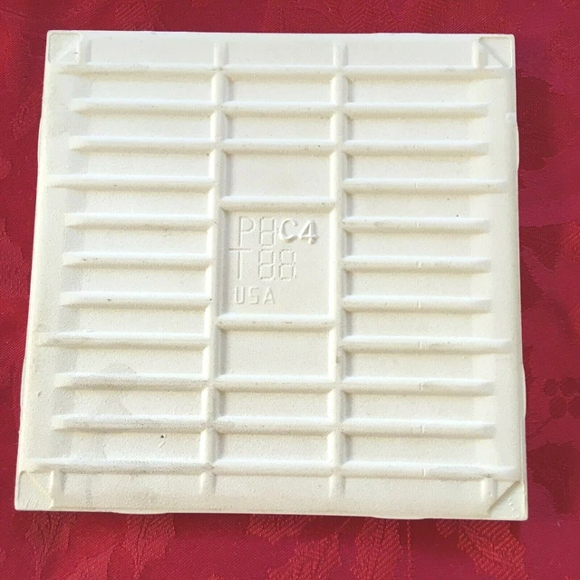 Tile Trivet English Bulldog New Handmade Ceramic Porcelain 6" x 6" Kiln Fired 3