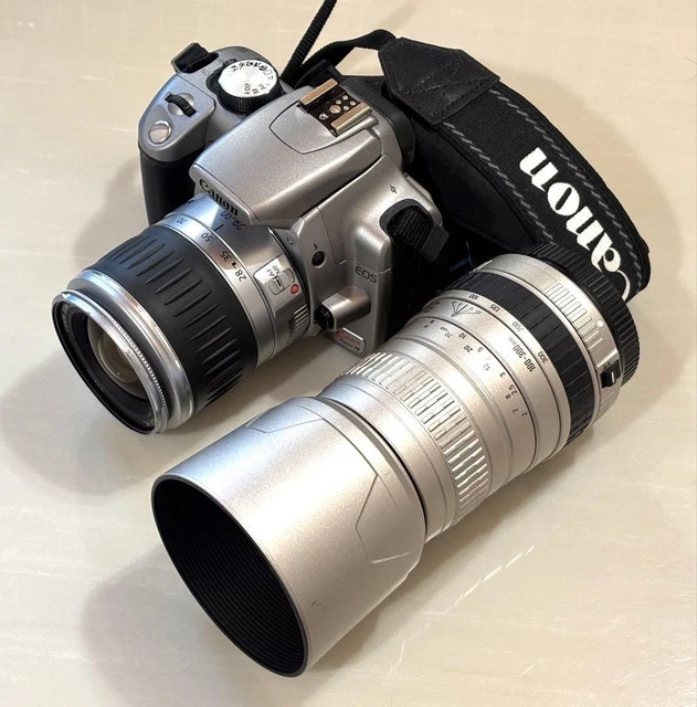 CANON EOS KISS Digital N Silver with EF28-90mm and Sigma 100-300mm