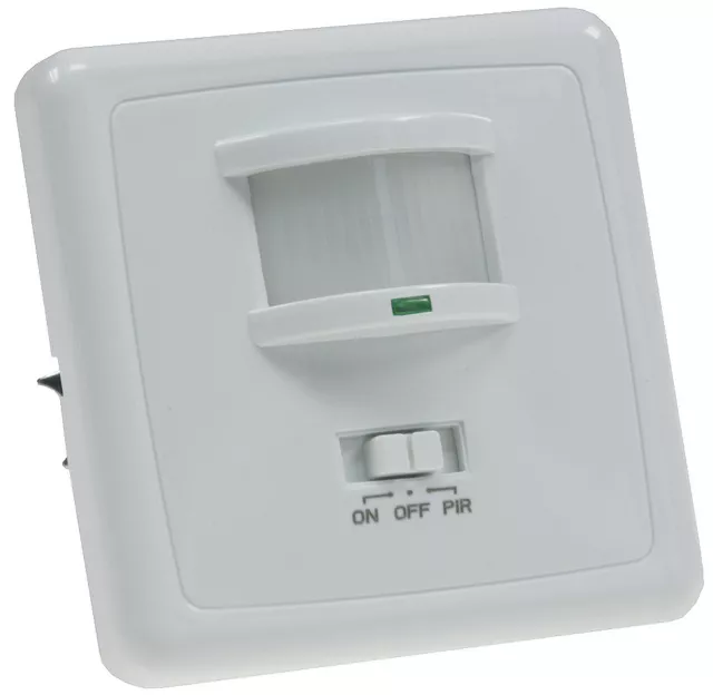 Unterputz Bewegungsmelder 3-Draht 160° LED geeignet 1-1200W Infrarot PIR UP -9m