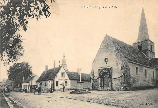 DORNES - L'Eglise et la Poste