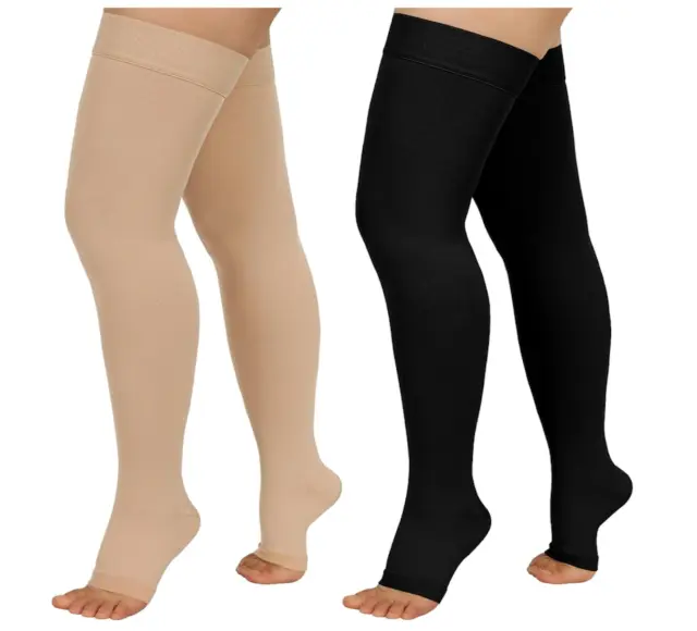 Thigh High 20-30mmHg Medical Compression Stockings Socks Mens and Women's S-4XL