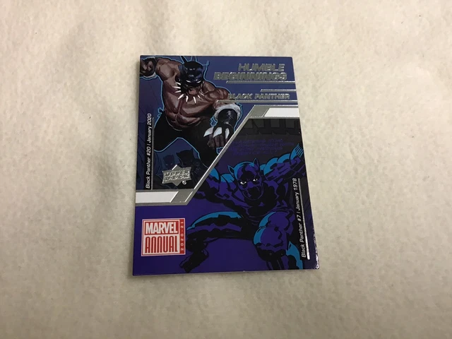 2020/21 Marvel Annual Black Panther Humble Beginnings Insert #HB-4 Upper Deck