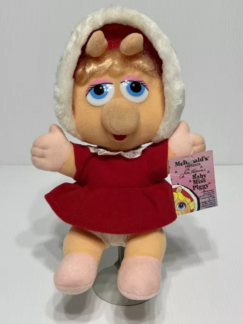 McDonalds Baby Miss Piggy 10” Plush Toy Stuffed Animal Muppet Jim Henson Vintage