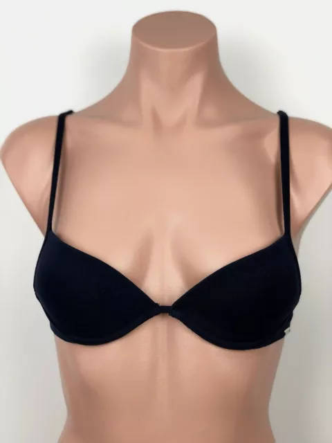 LA PERLA NWT new project cotton padded underwire bra - black