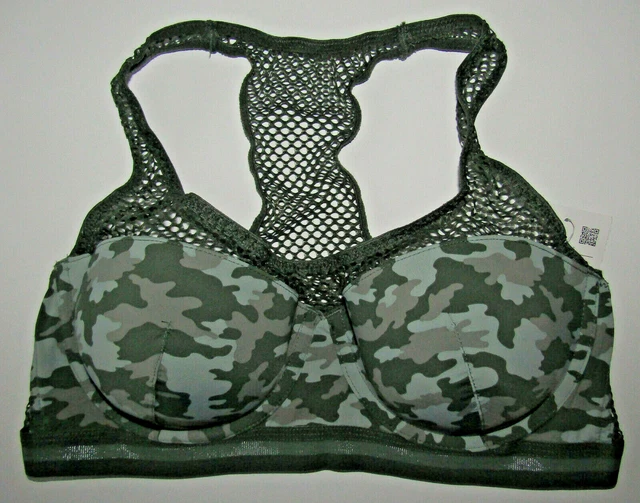Damen BH BALCONETTE - wattiert Khaki camouflage NEU mit Etikett