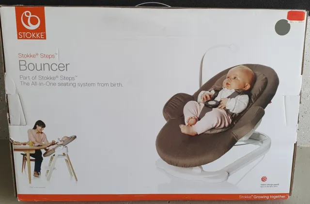 Stokke Steps Bouncer Babywippe Grau Neugeborenen Einlage