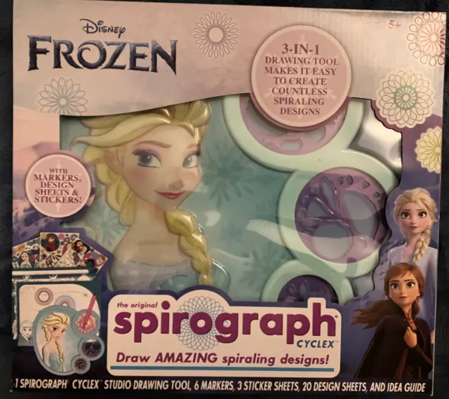 Spirograph Cyclex Studio Elsa - Disney - 3-in-1 Drawing Tool For Ages 5+