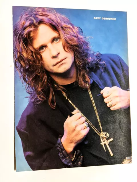 Ozzy Osbourne / 1980'S Magazine Full Page Pinup Poster Clipping