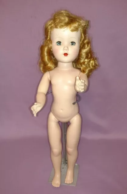 21" HARD PLASTIC NANCY LEE WALKER DOLL by ARRANBEE 1950s to DRESS