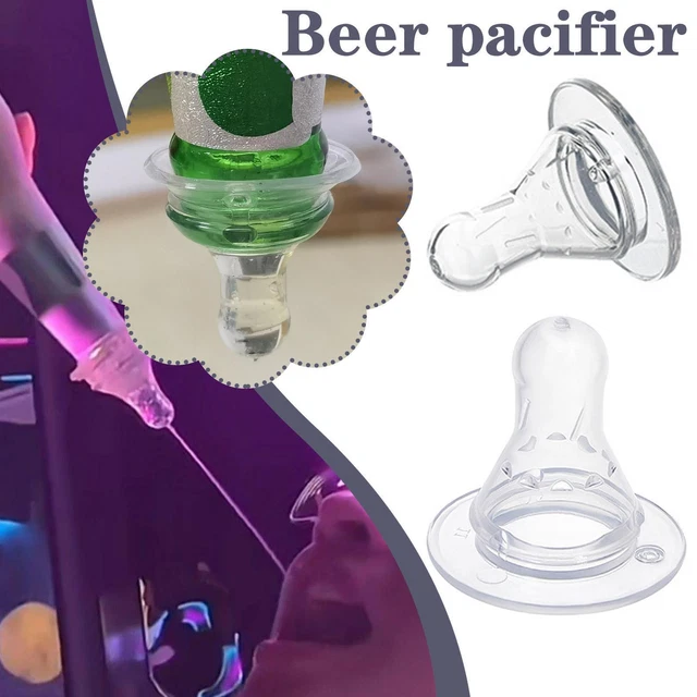 Natural Flexible Soft Silicone Pacifier Nipple Wide beer Pacifier Caliber U1P9
